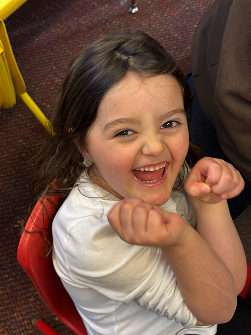 PreK Gingerbread making with families