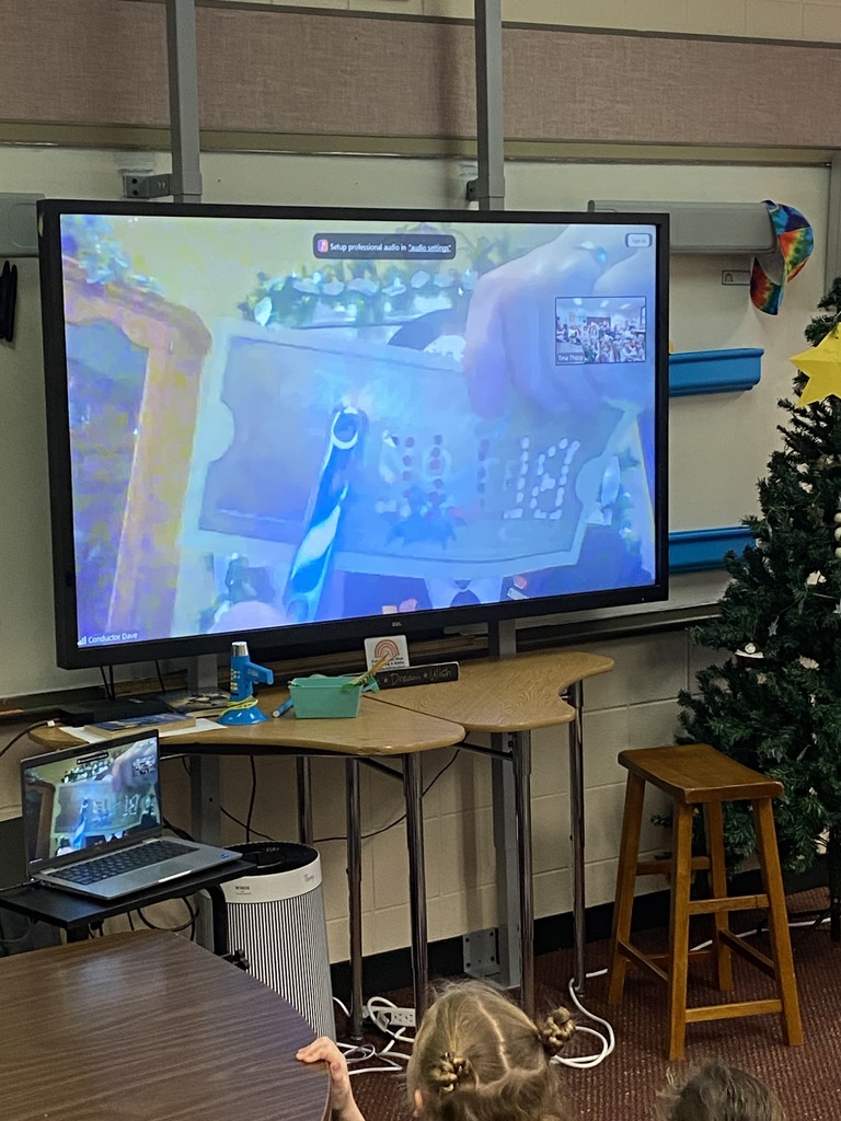 Polar Express visit with the conductor for third and fourth graders