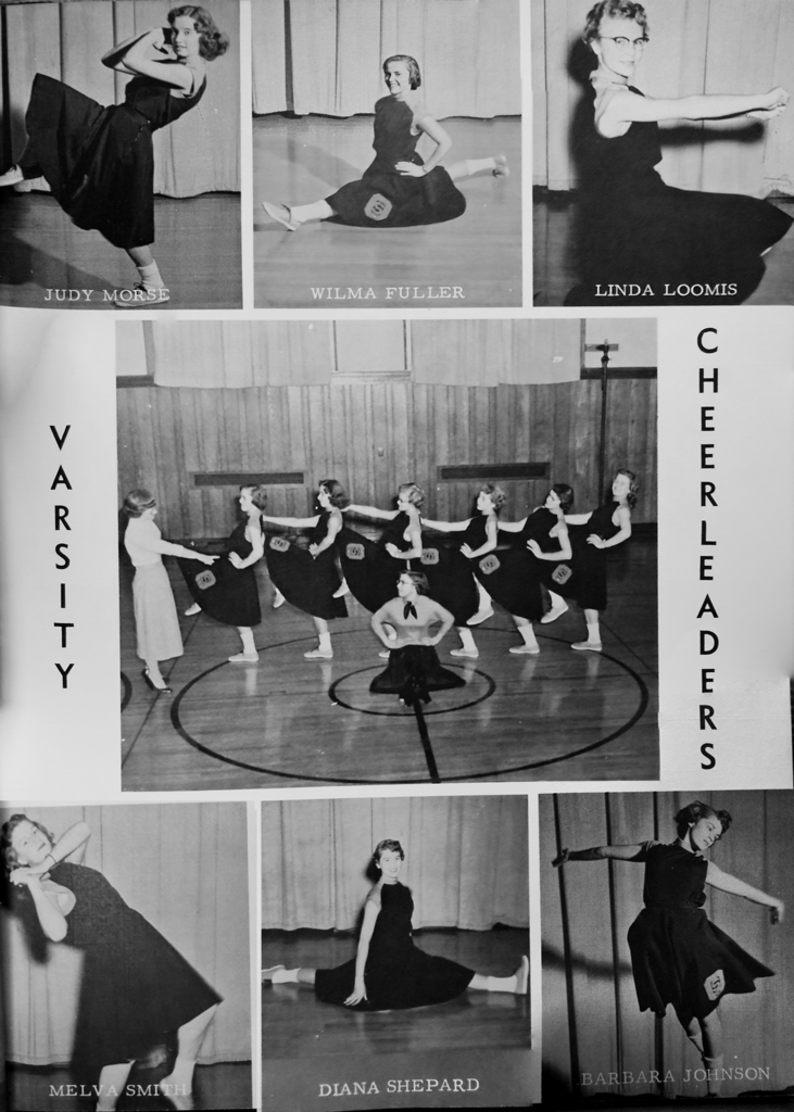 Throwback Thursday from 1955-56. The Varsity Cheerleaders