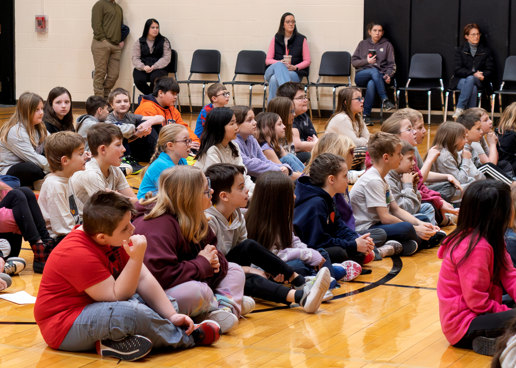 The audience listening
