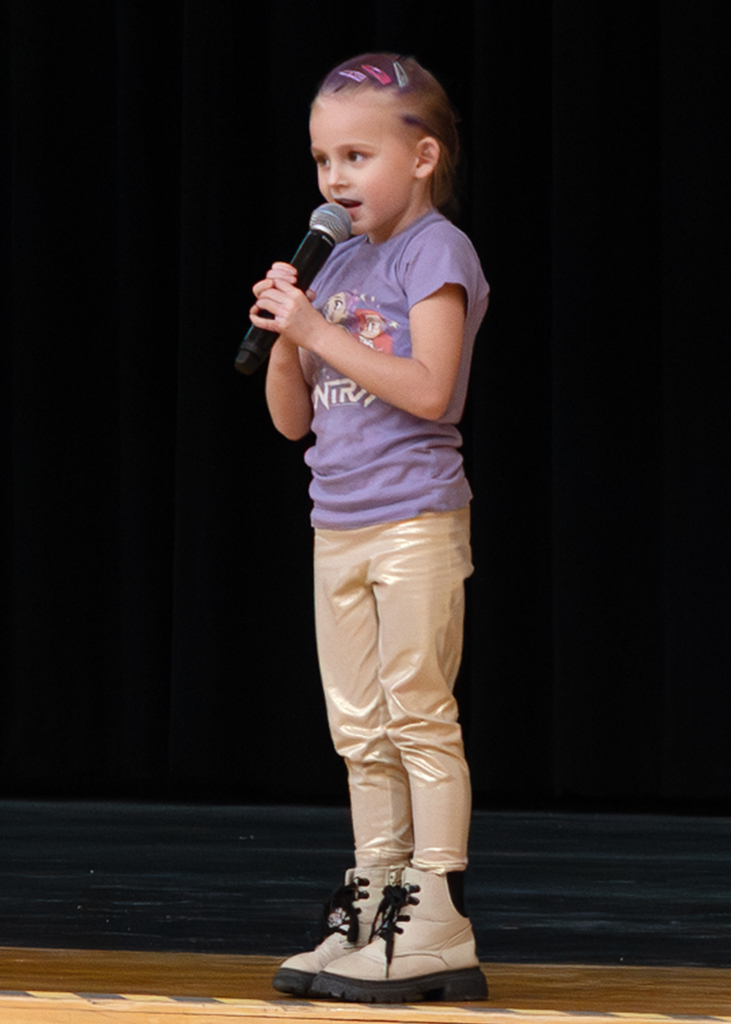 OV's Got Talent performance of a student singing