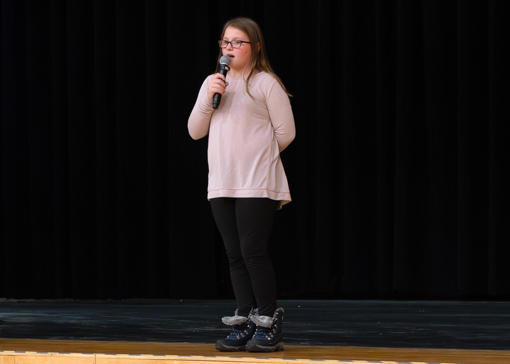 OV's Got Talent performance of a student singing