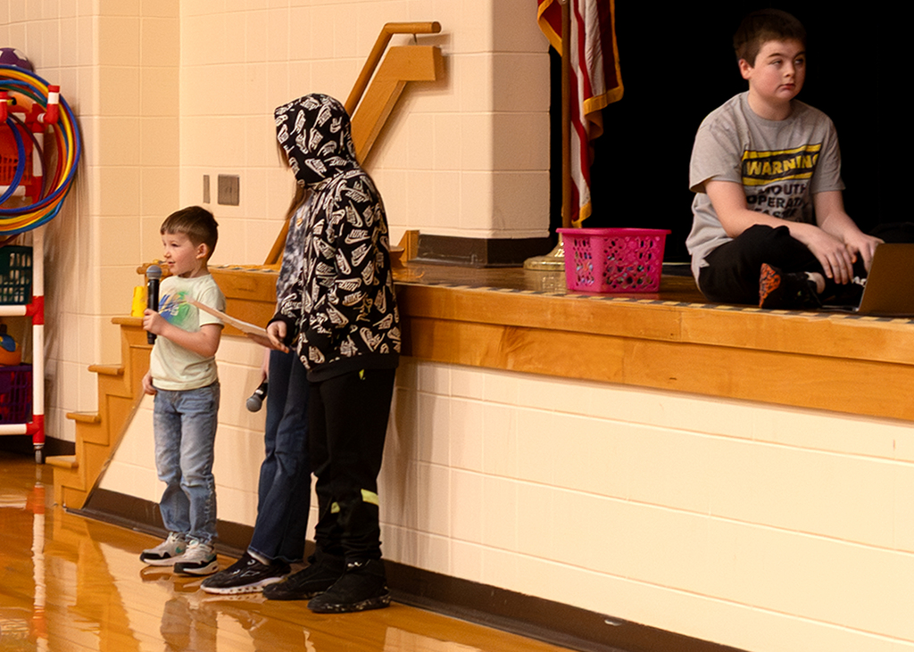 A student shares the weather