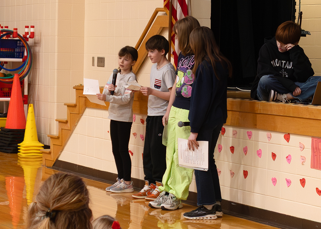 Students sharing fun facts