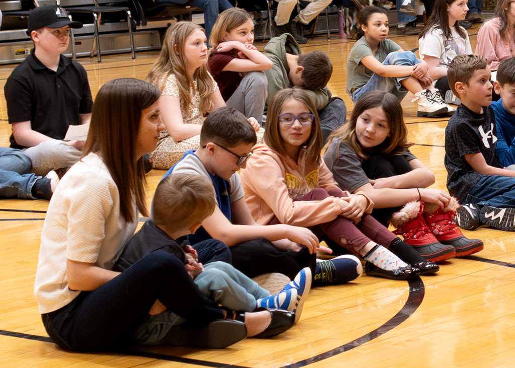 Students sitting for morning program