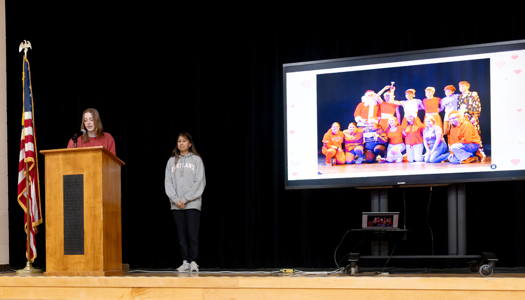 Student speaker at forum