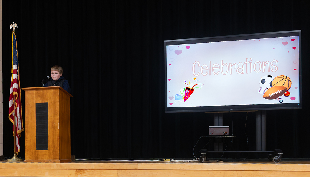 Student speaker at forum