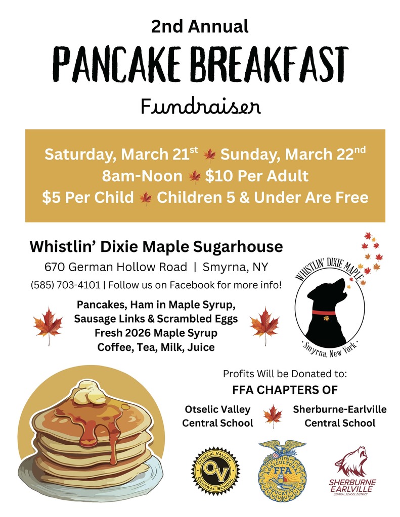 Flyer for 2nd annual FFA Pancake Breakfast