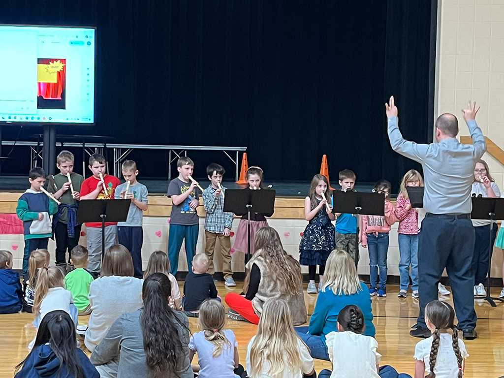 Morning program photos of students