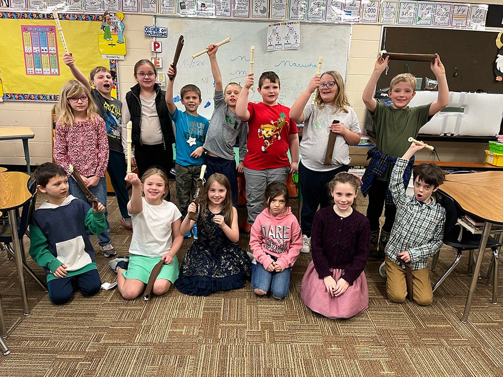 Morning program photos of students