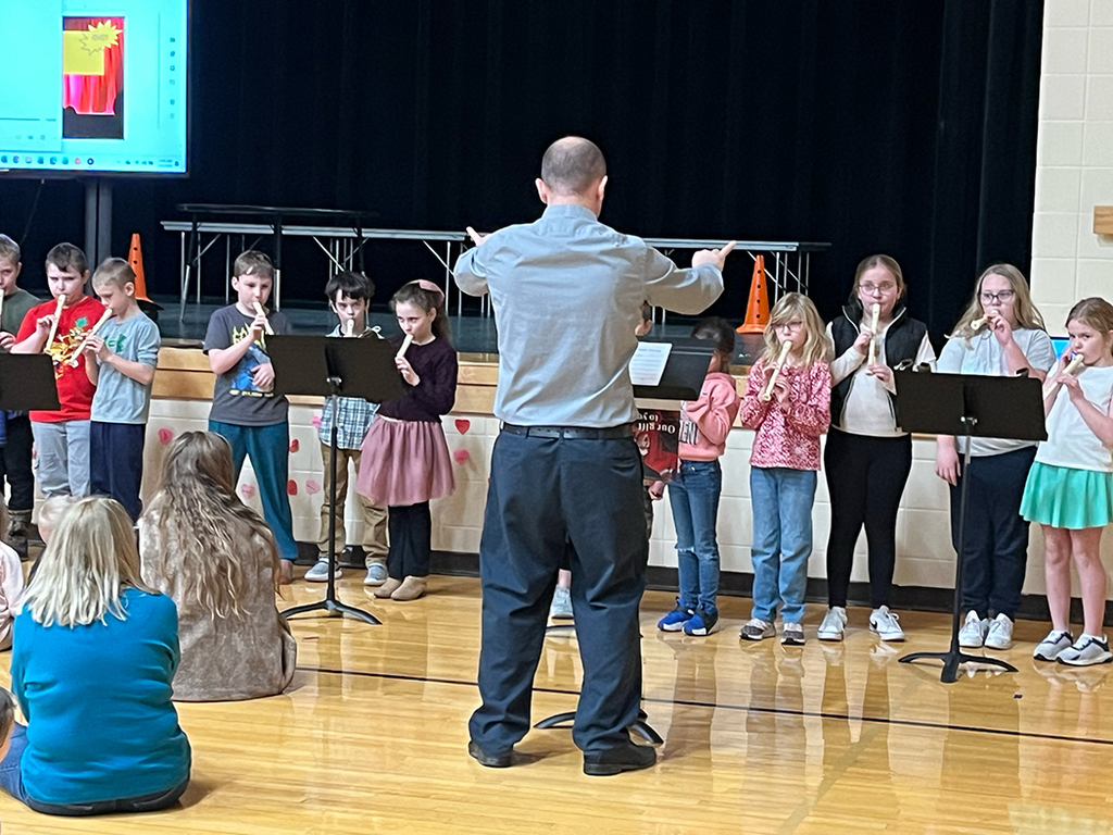 Morning program photos of students