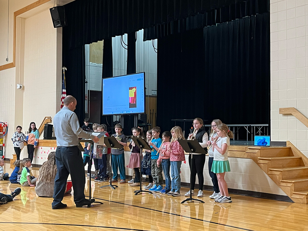 Morning program photos of students