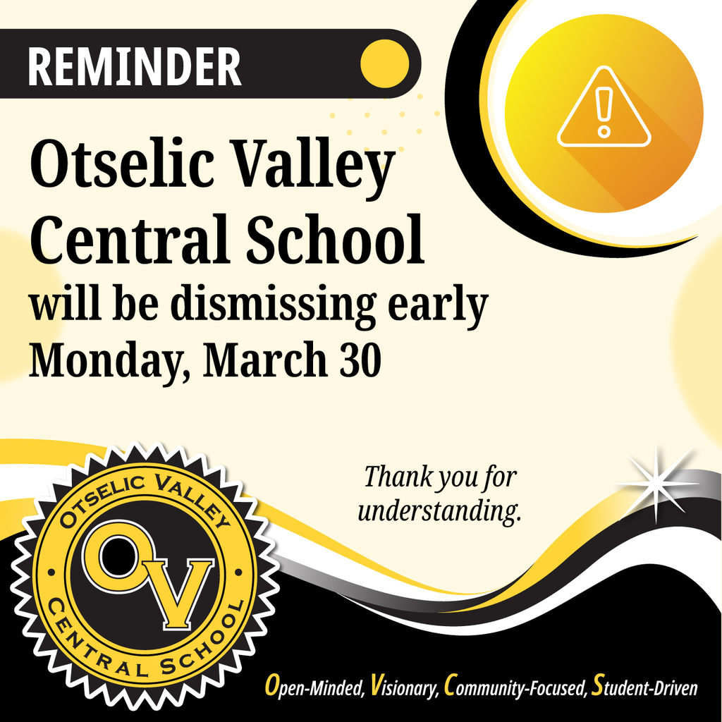 School releasing early reminder on March 30