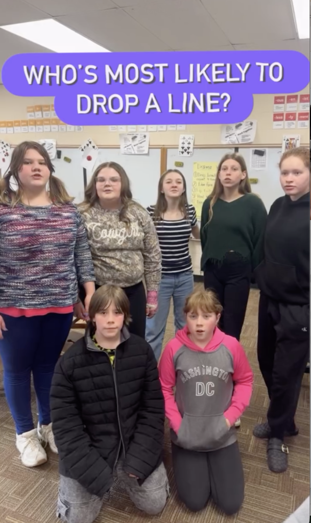 Cast members guess who is most likely to drop a line