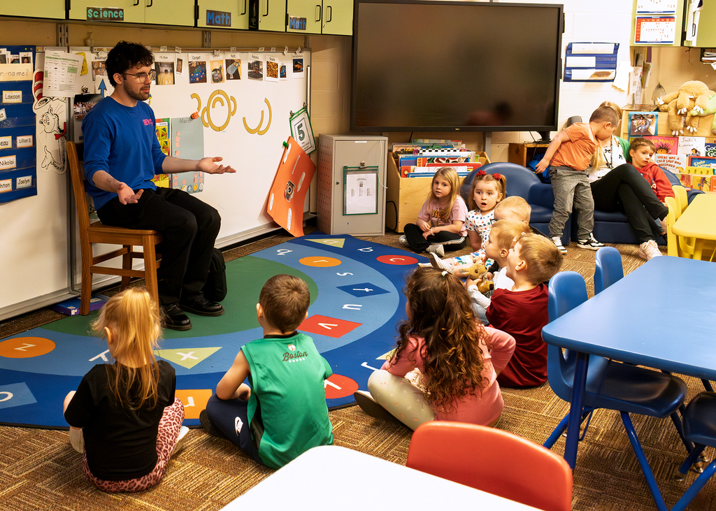 Meeting in the classroom