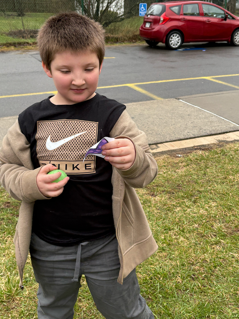 First grade goes on a hunt for word and math facts