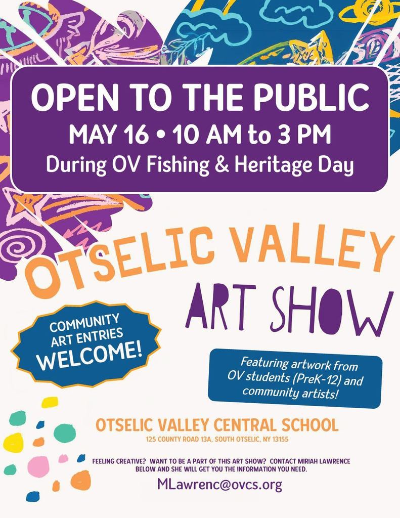 Calling Local Artists to the OV Art Show flyer
