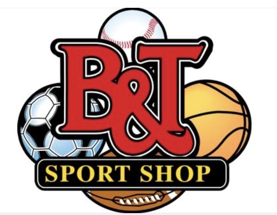 B&T Sport shop logo reminding families to order their OV sports gear