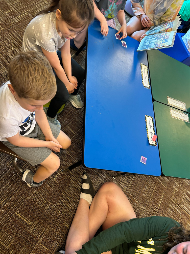 Student actors perform and read books about bravery to elementary students during a classroom visit.