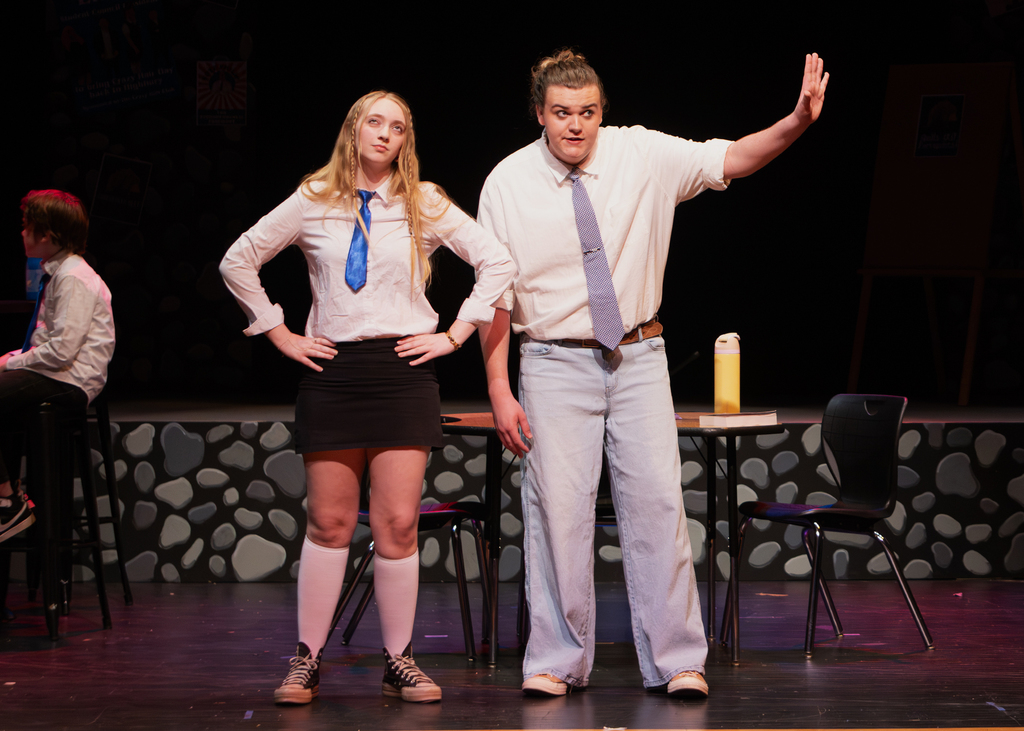 Cast performing Emma on stage