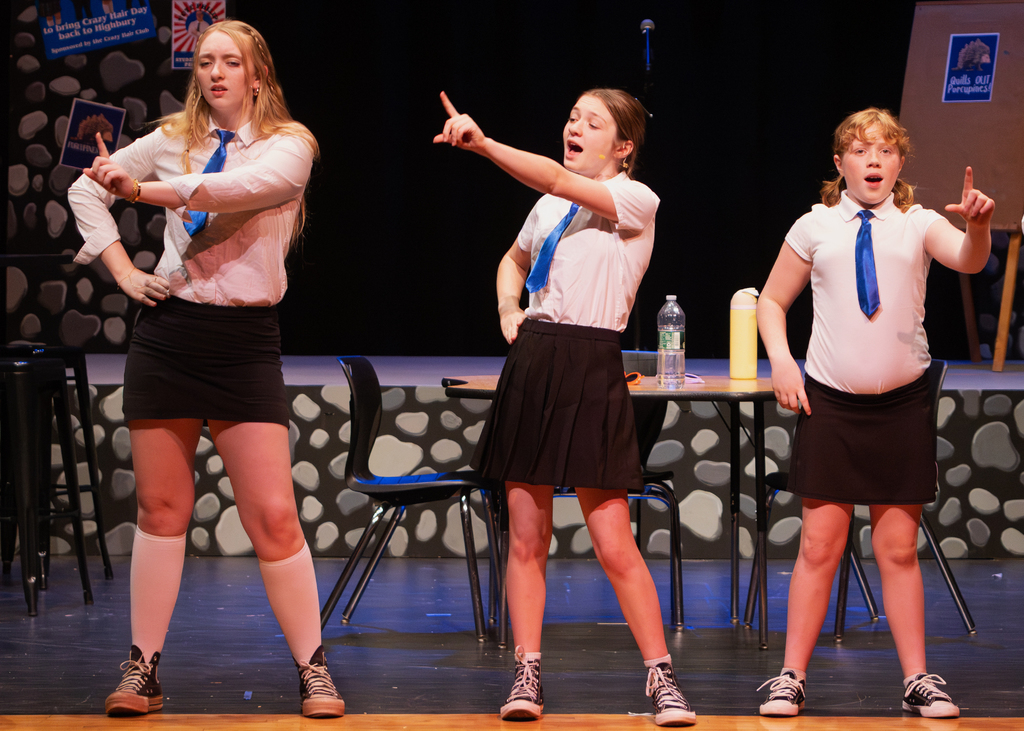 Cast performing Emma on stage