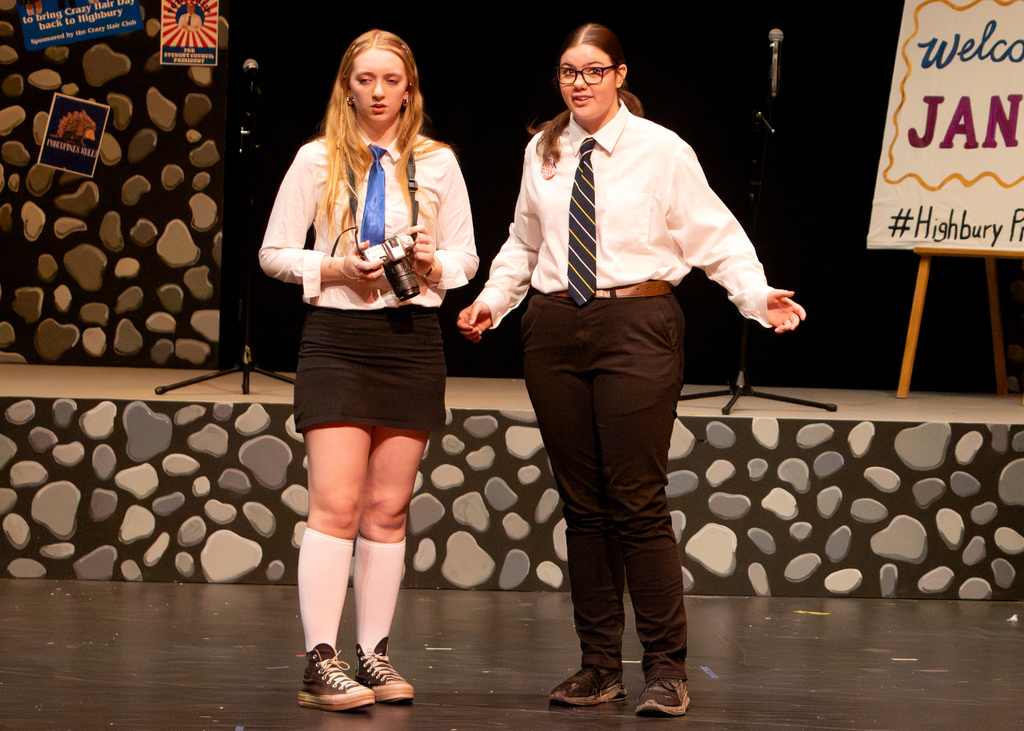 Cast performing Emma on stage