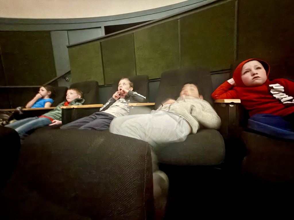 Otselic Valley first grade students explore exhibits, participate in hands-on activities, and learn during a field trip to the Colgate Science Center, planetarium, and geology museum.