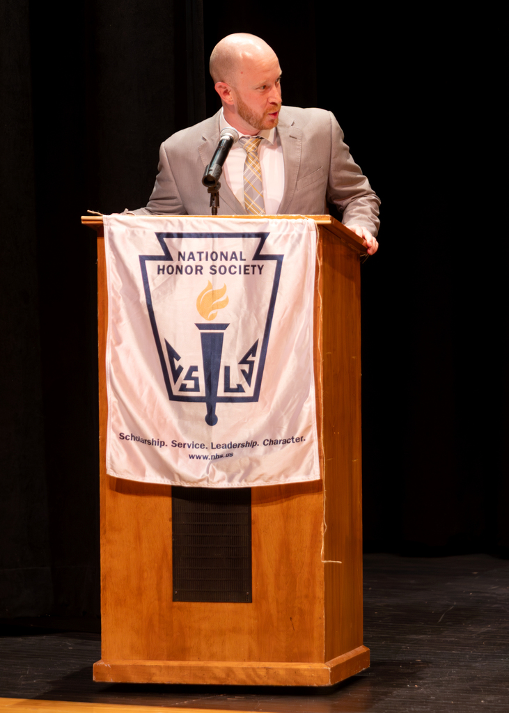 Guest Speaker Eric Wentworth addresses the students