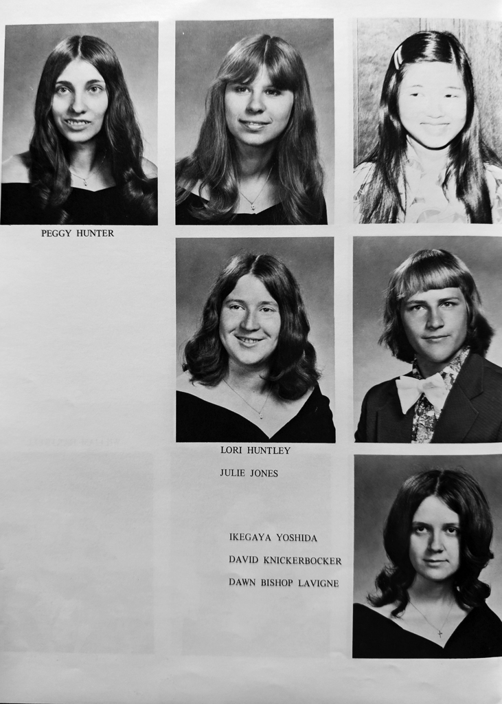 Black-and-white pages from the 1976 Otselic Valley yearbook Reflections featuring senior portraits of graduating students from the OV Class of 1976.