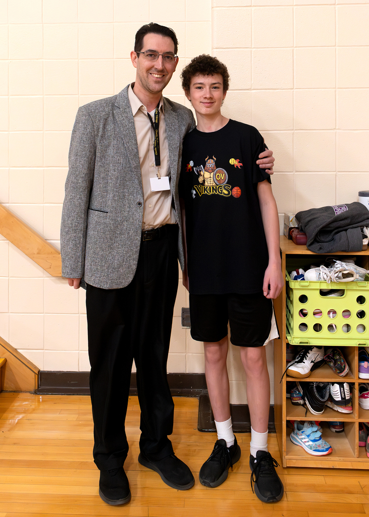 Superintendent Brian Collier with T-shirt design winner
