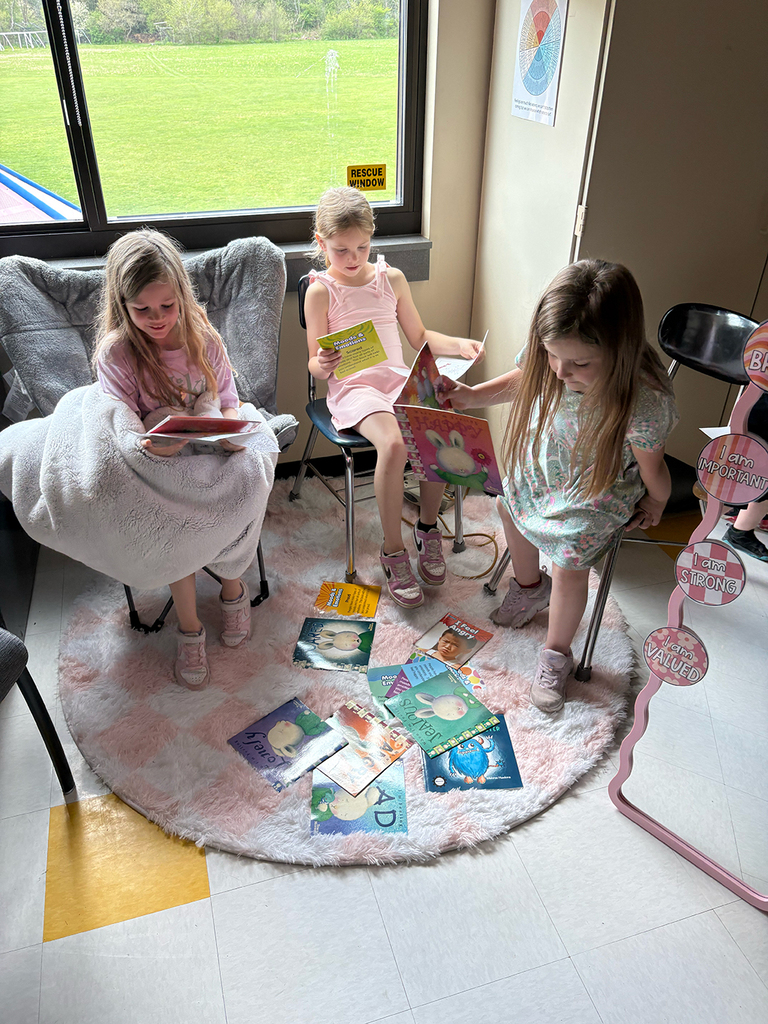 Students participate in interactive activities during the Coping Skills Fair at Otselic Valley, exploring coping strategies such as mindfulness, breathing exercises, sensory tools, movement, and fidgets.