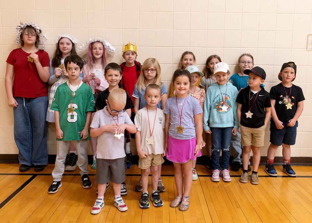 Students participate in the Otselic Valley Morning Program, including grade-level presentations, OV Stars recognition, birthday celebrations, musical performances, and OV’s Got Talent acts in the school auditorium.
