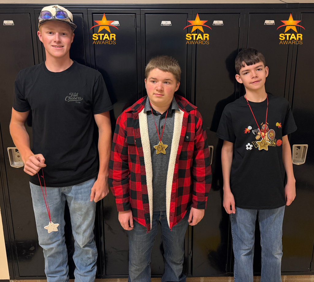 Otselic Valley students recognized as May OV Star Award recipients for demonstrating courage.