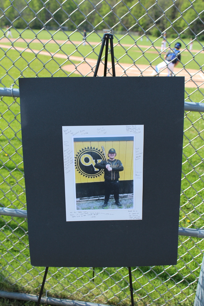Photos from Otselic Valley Baseball Senior Night featuring senior players, their families, teammates, coaches, and recognition ceremonies on the baseball field.