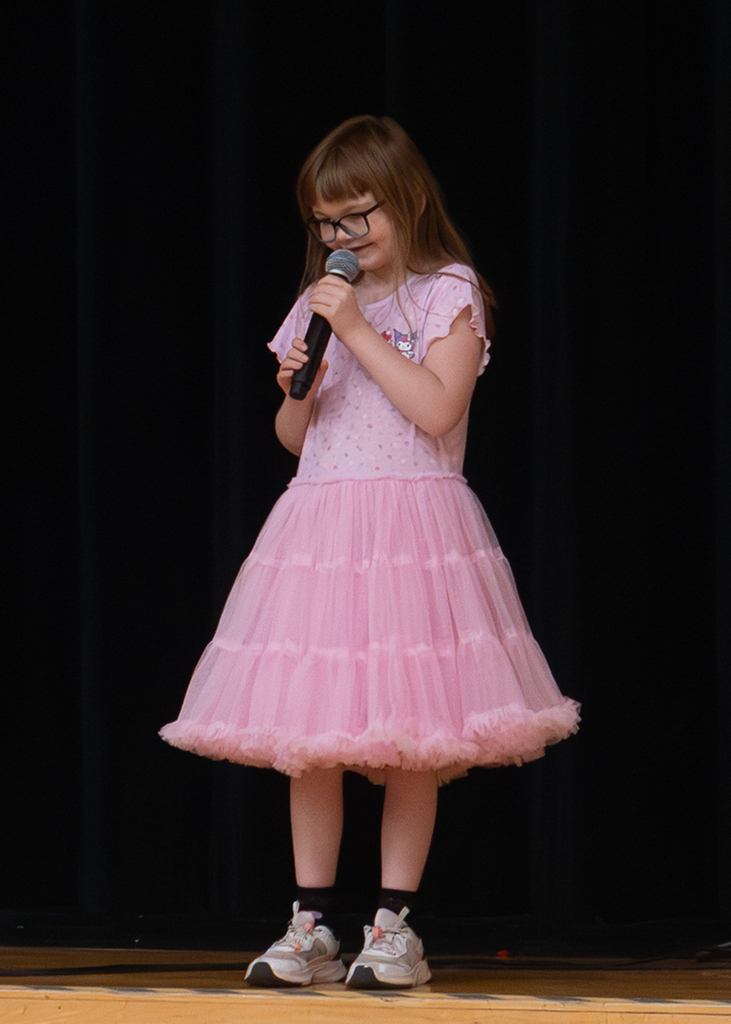 Students participate in Otselic Valley's final Morning Program of the school year, including student announcements, Kids with Character, birthday celebrations, and OV's Got Talent performances.