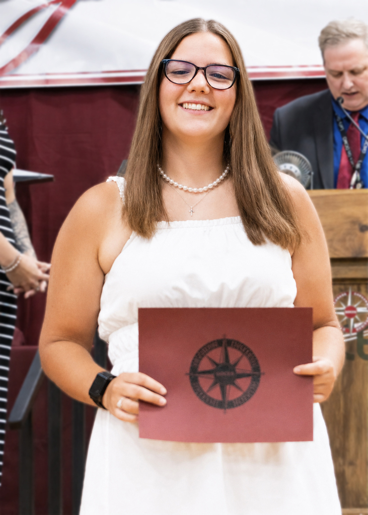 Students pose with certificates during the Alan D. Pole Campus Career and Technical Education Student Recognition Night.