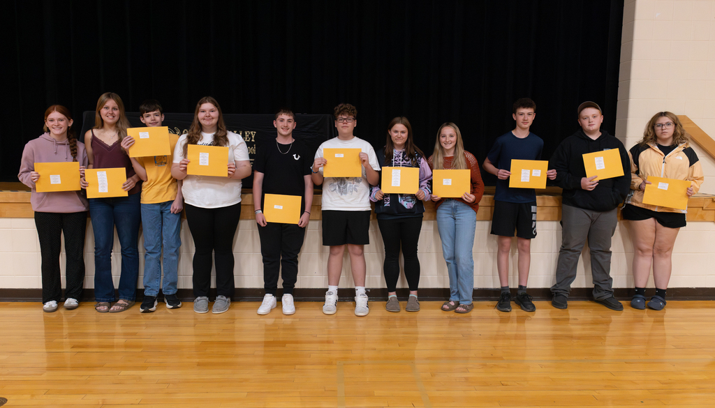 Students are recognized for academic, athletic, leadership, and service achievements at the Otselic Valley Awards Assembly.