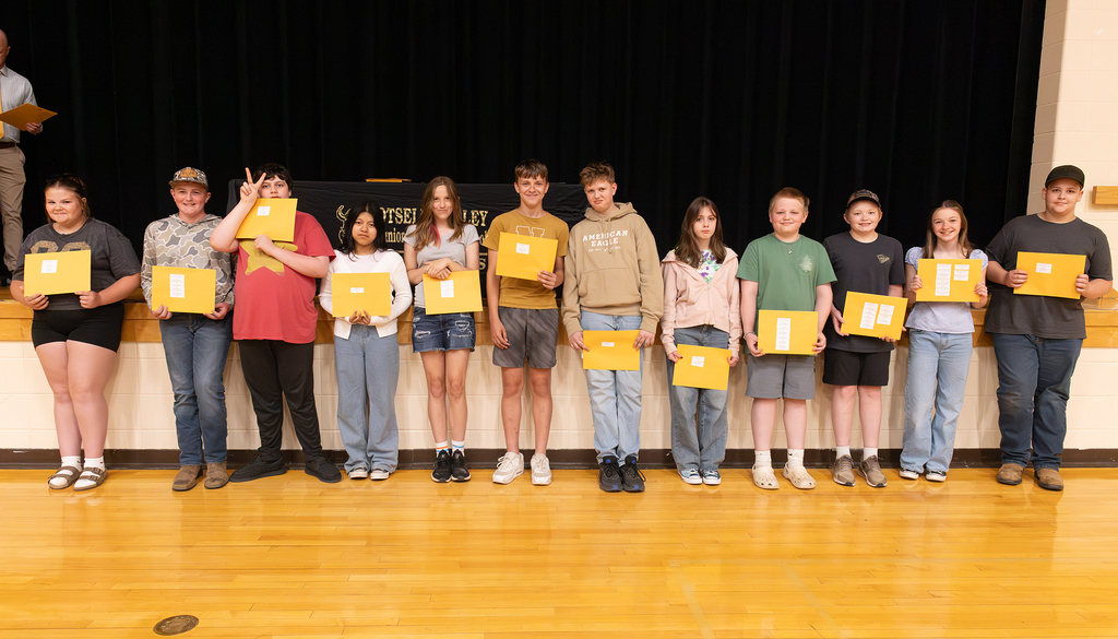 Students are recognized for academic, athletic, leadership, and service achievements at the Otselic Valley Awards Assembly.