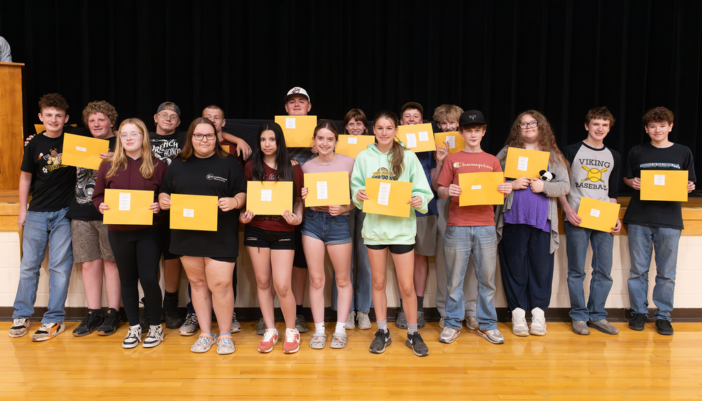 Students are recognized for academic, athletic, leadership, and service achievements at the Otselic Valley Awards Assembly.