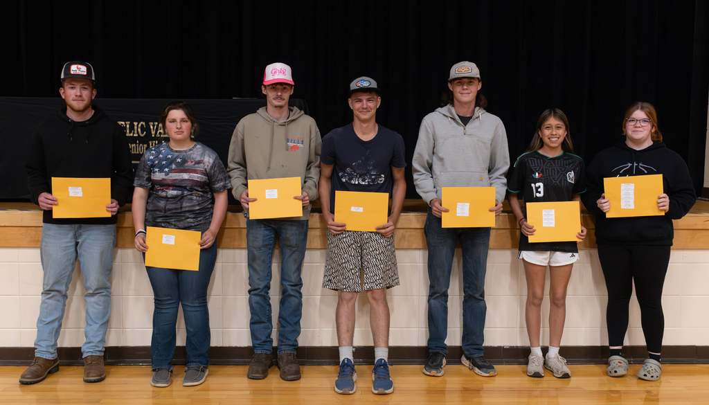 Students are recognized for academic, athletic, leadership, and service achievements at the Otselic Valley Awards Assembly.