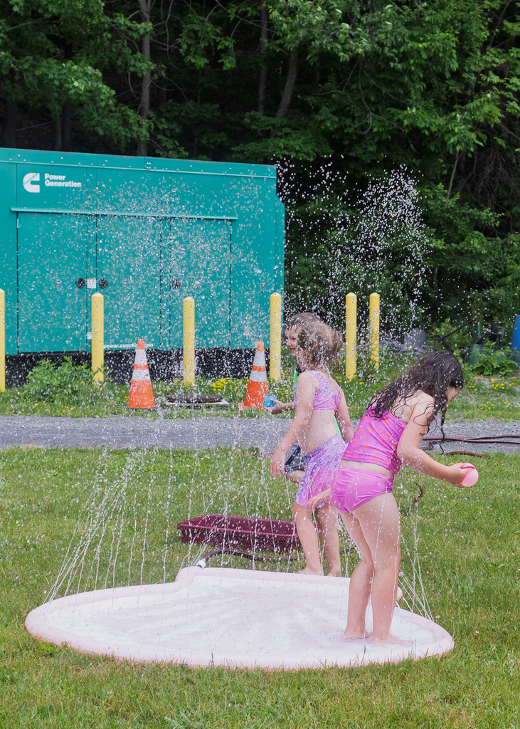 Pre-K students enjoy water activities and outdoor fun during Water Fun Day at Otselic Valley.