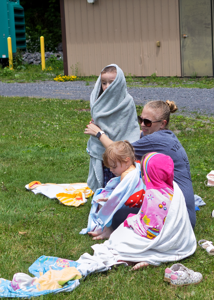 Pre-K students enjoy water activities and outdoor fun during Water Fun Day at Otselic Valley.