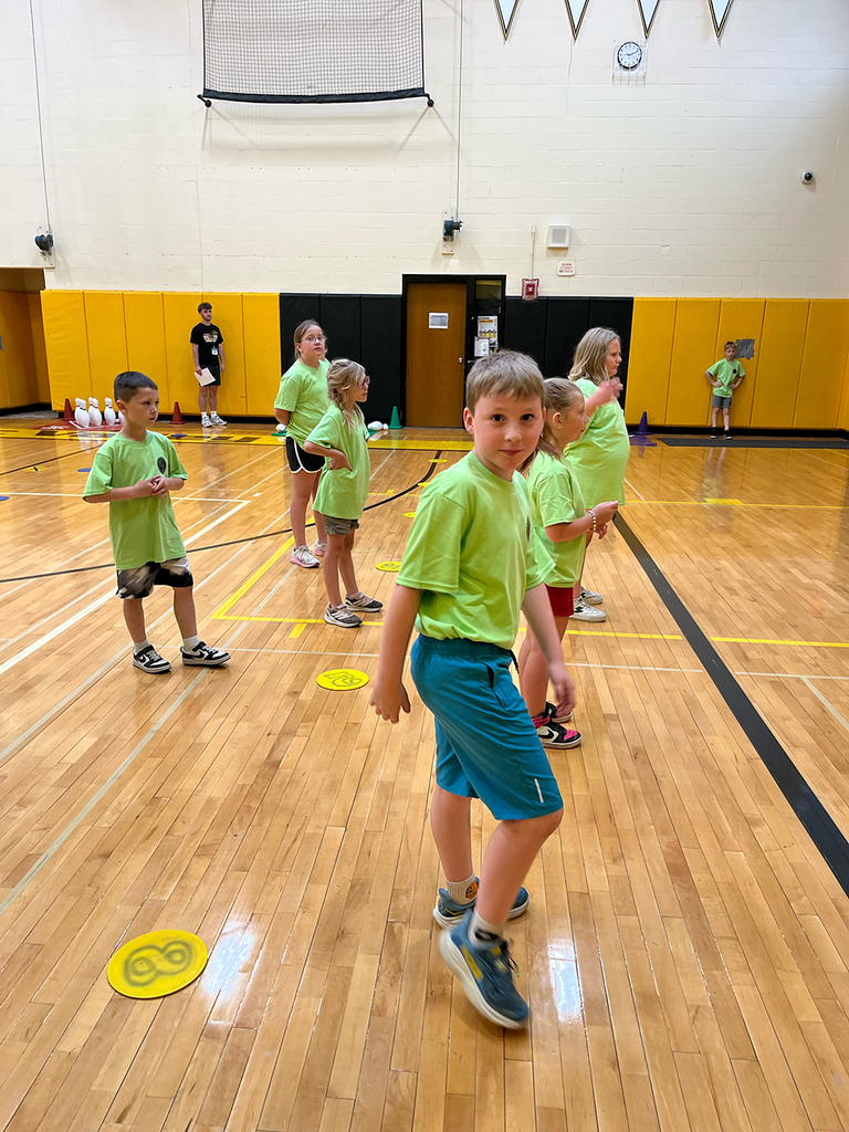 Elementary students enjoy Field Day activities and games with classmates.