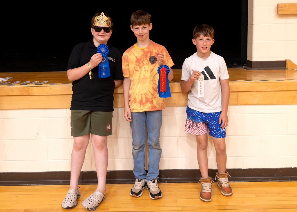 Viking Track and Field Field Day Winners for grades 3-5