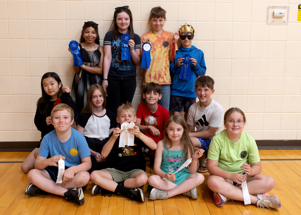 Viking Track and Field Field Day Winners for grades 3-5