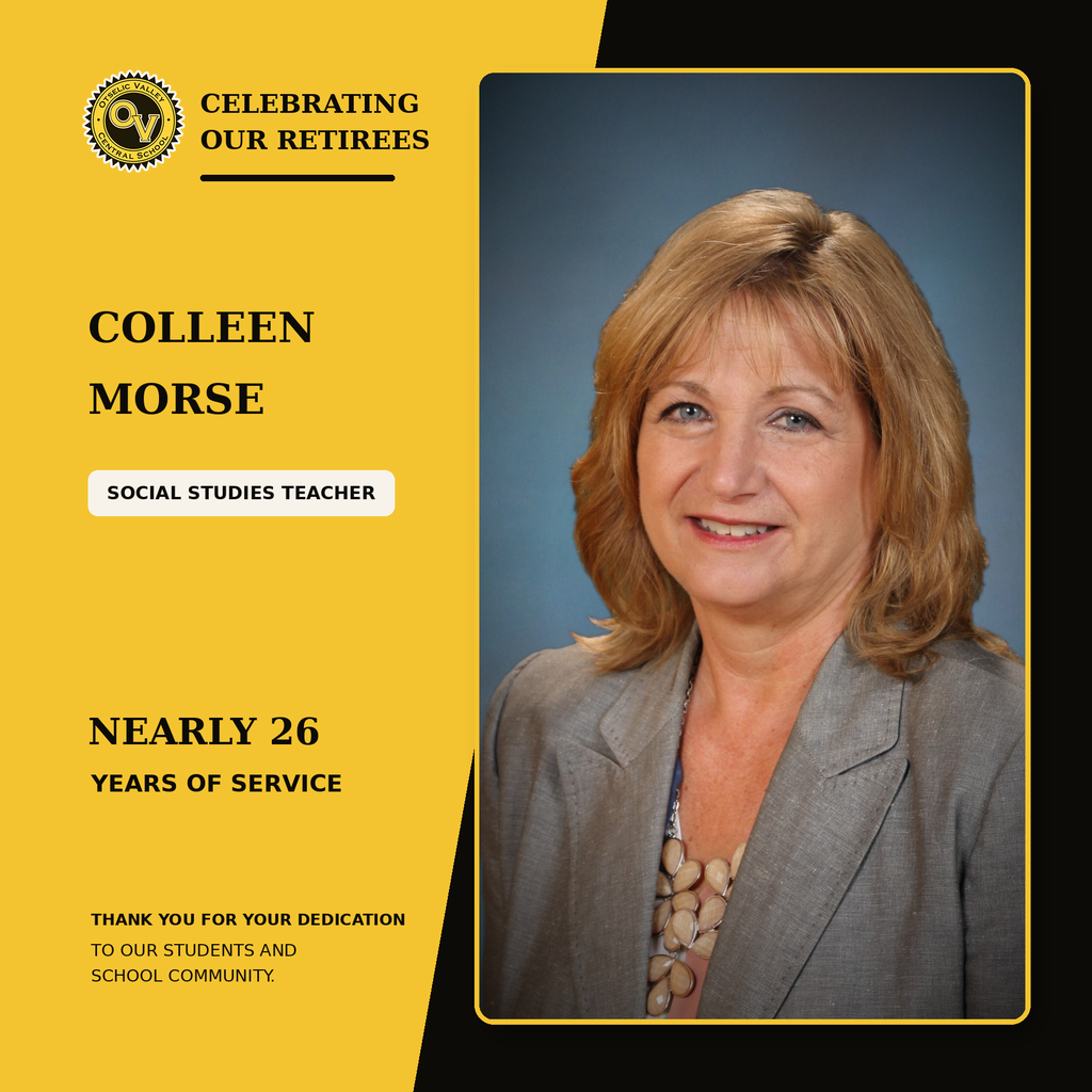 A flyer celebrating Colleen Morse