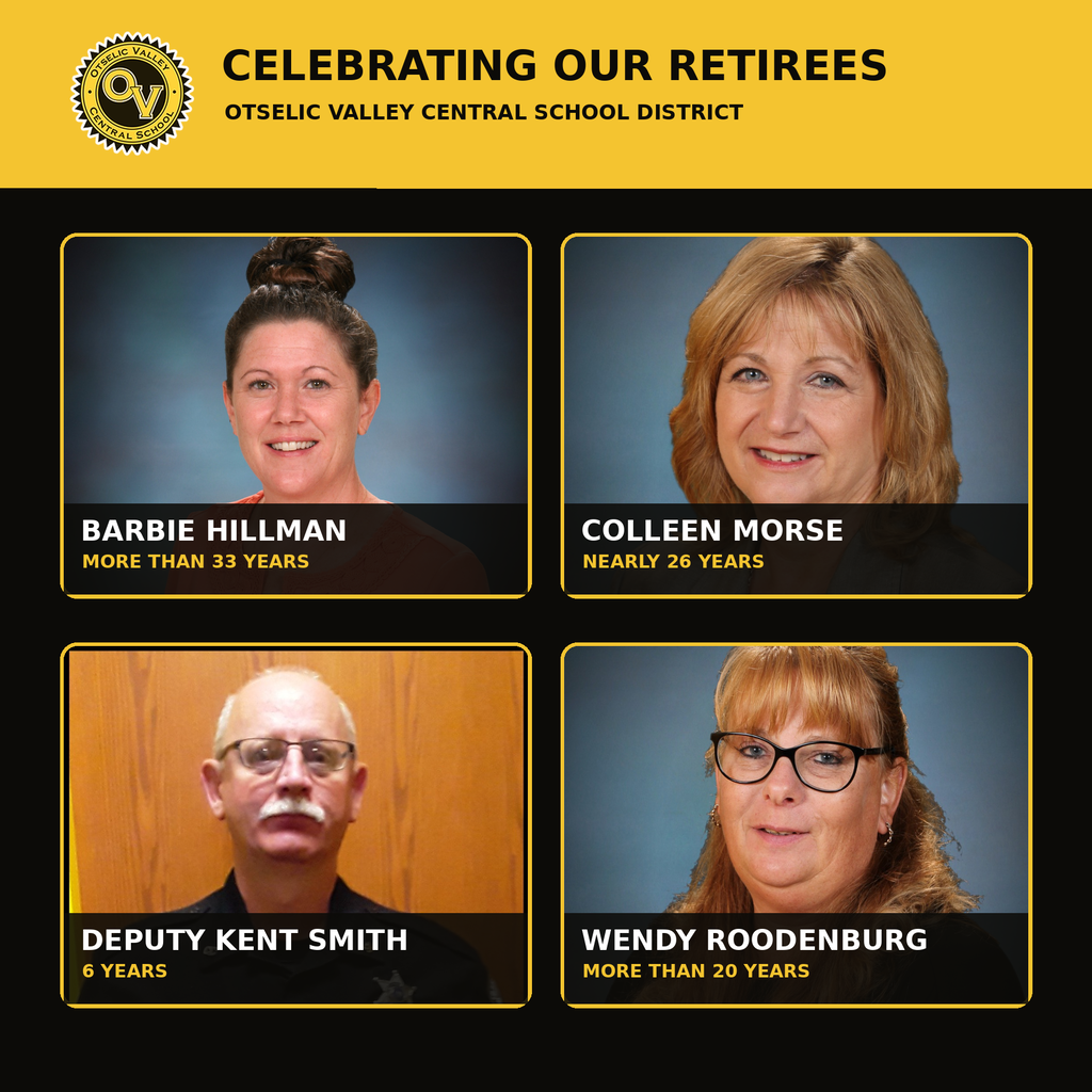 A flyer celebrating retirees.