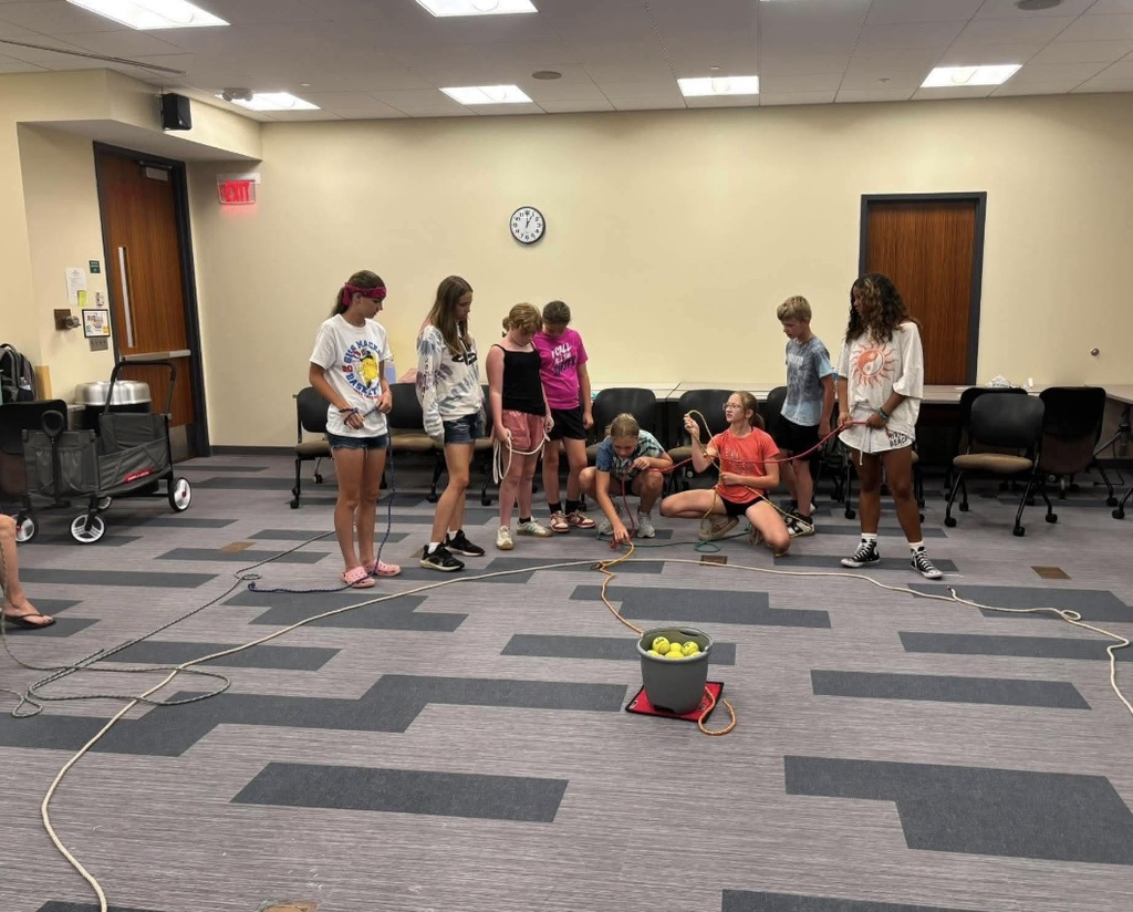 A group of students