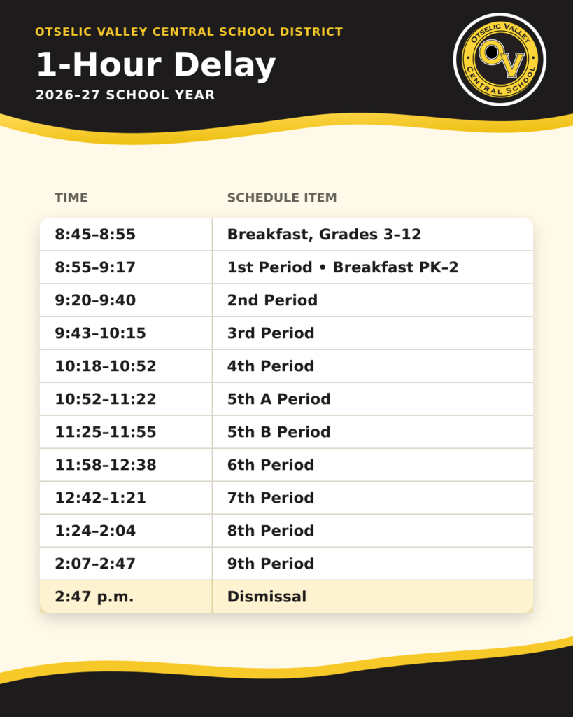 1 hour delay flyer
