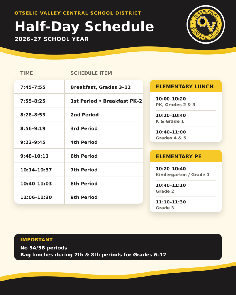 Half day flyer